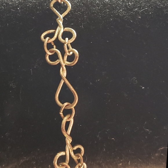 Size 8" Silver Wire Links Bracelet - Picture 2 of 4